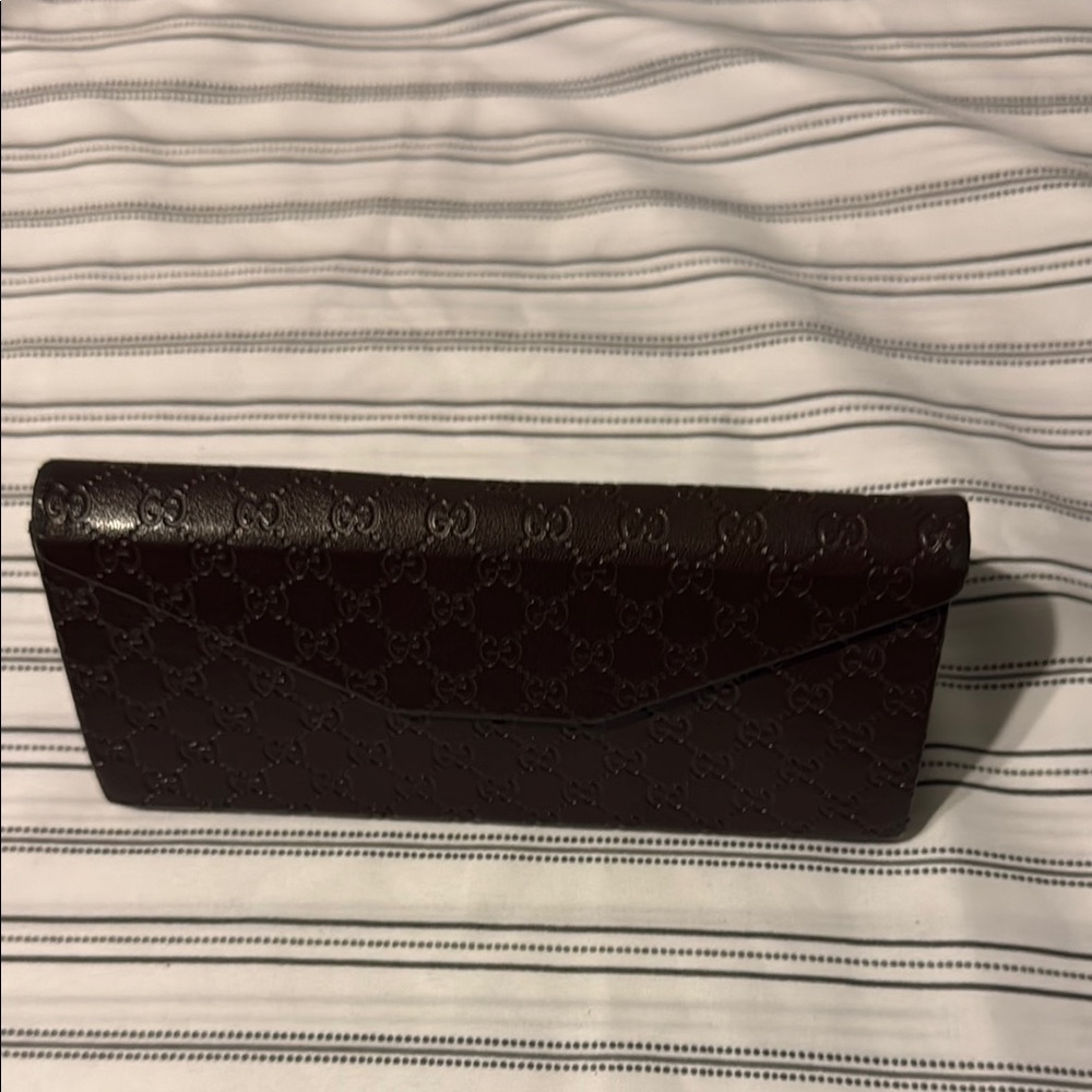 Gucci Brown Leather Clutch